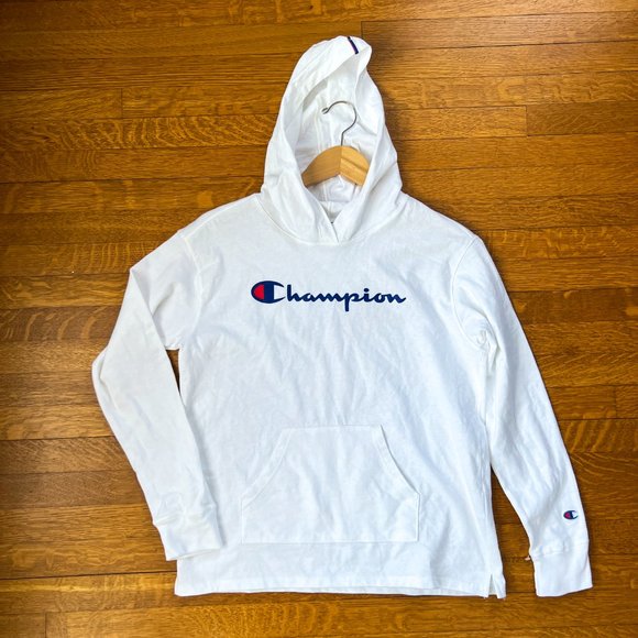 Champion Tops - NWOT Champion Long-Sleeve Lightweight White Hoodie Size XS